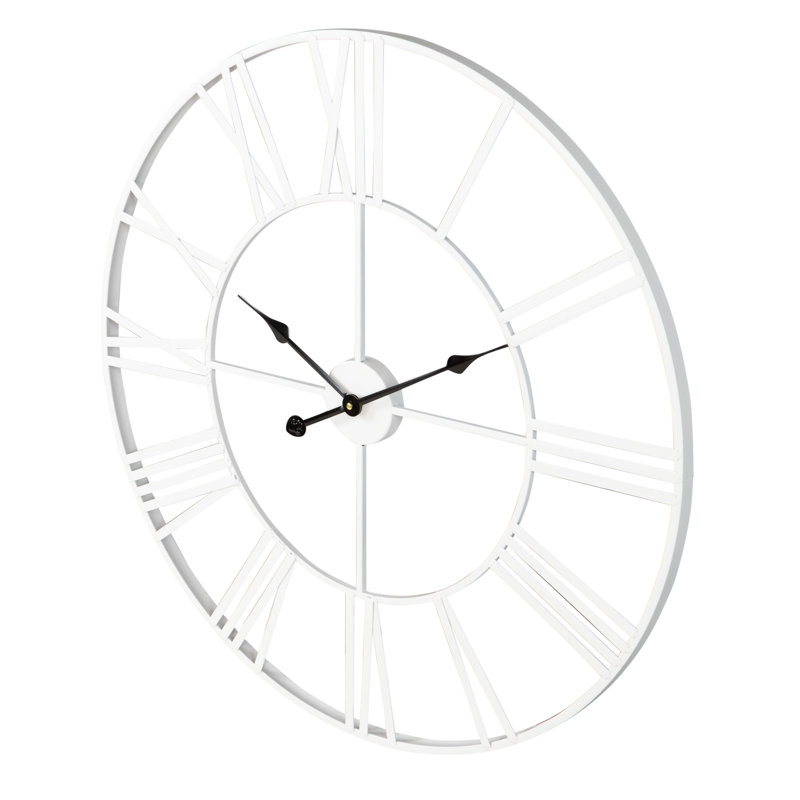 Laurel Foundry Modern Farmhouse Eisenhauer Metal Wall Clock & Reviews